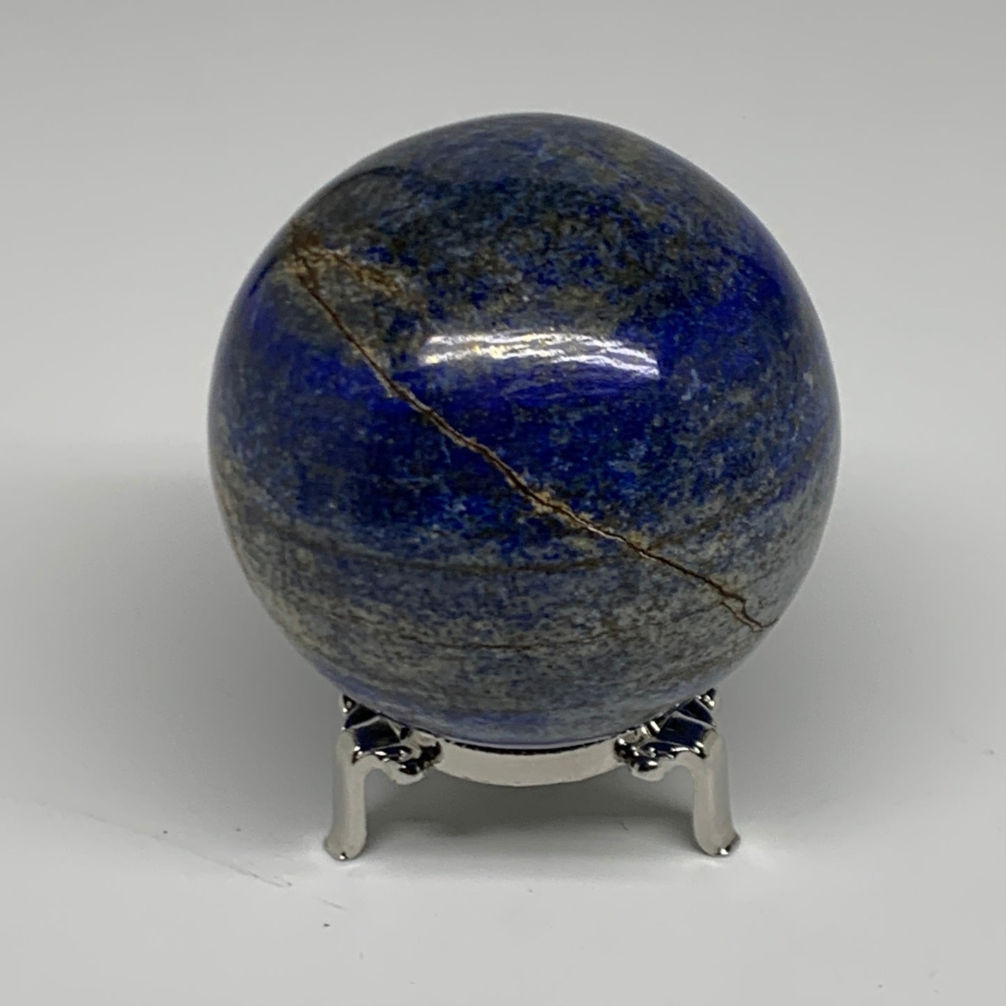 1.58 lbs, 3" (76mm), Lapis Lazuli Sphere Ball Gemstone @Afghanistan, B33184