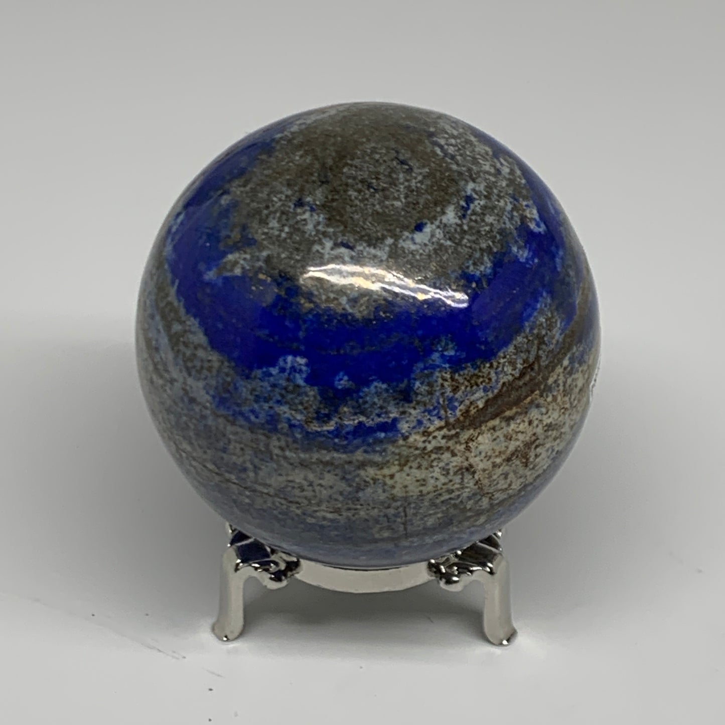 1.58 lbs, 3" (76mm), Lapis Lazuli Sphere Ball Gemstone @Afghanistan, B33184