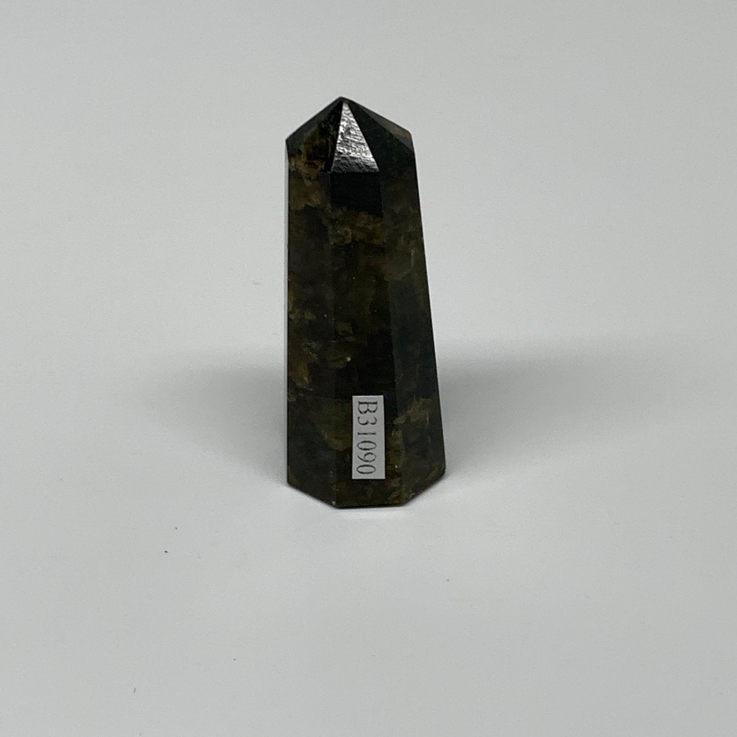 48.1g,2.3"x0.9"x0.9" Small Labradorite Tower Point Crystal @Madagascar, B31090