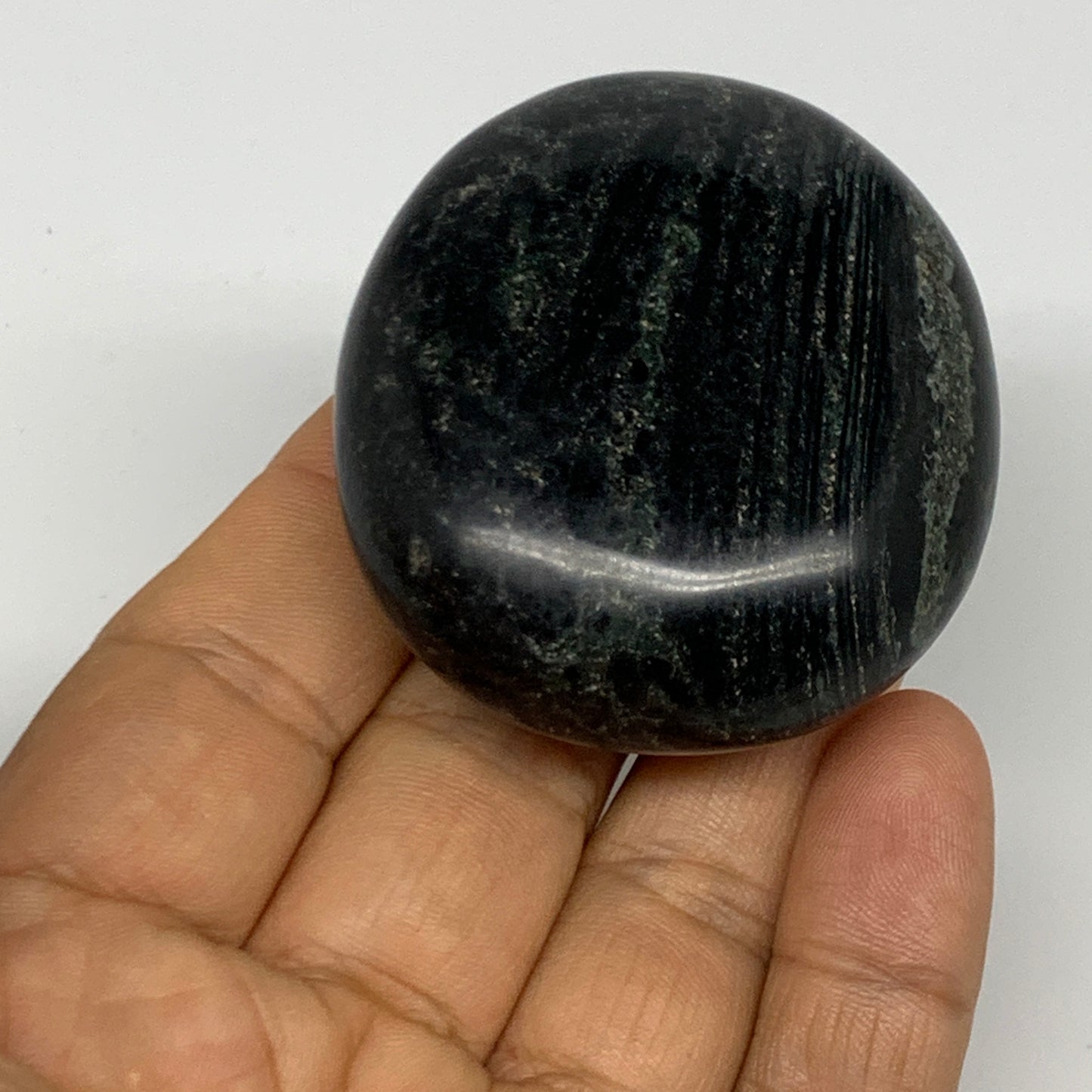 88.9g, 2.1"x1.9"x0.9", Crocodile Kambaba Jasper Palm-Stone @Madagascar, B28087