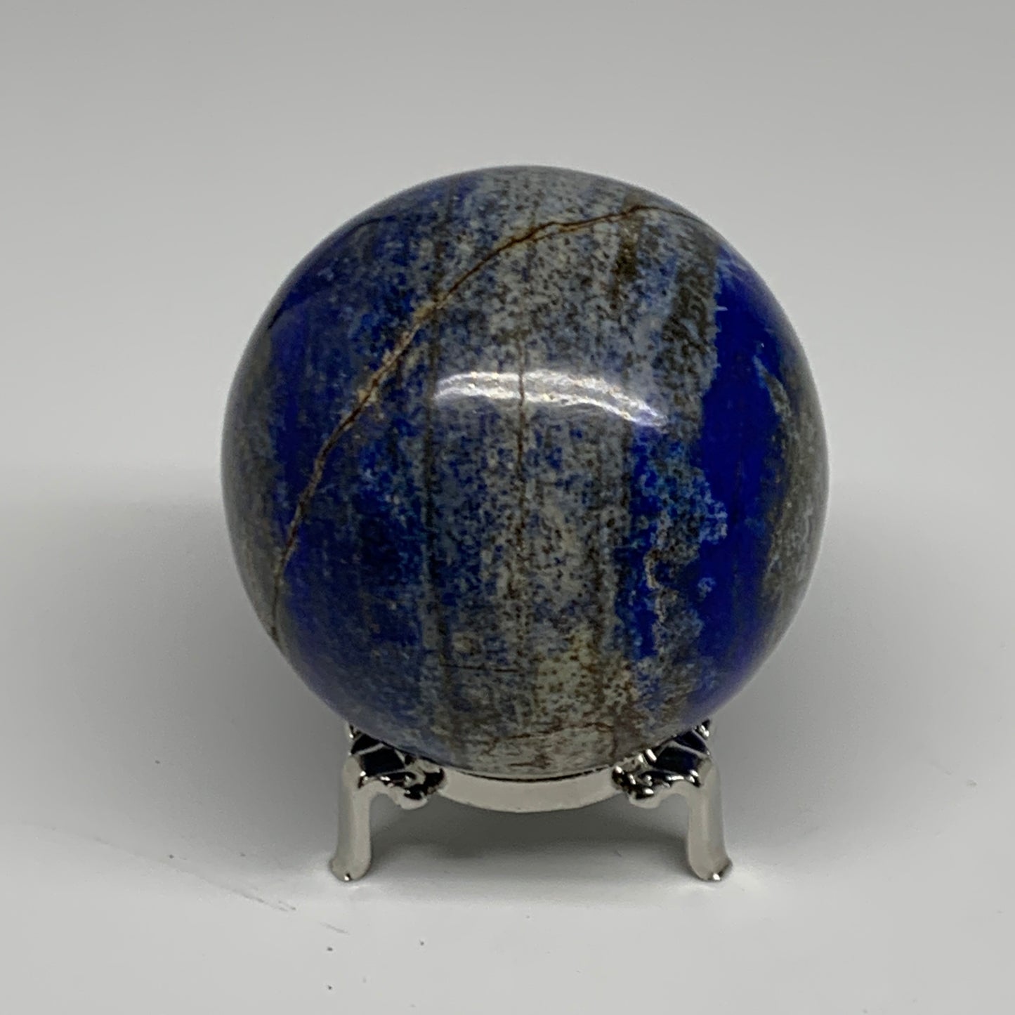 1.58 lbs, 3" (76mm), Lapis Lazuli Sphere Ball Gemstone @Afghanistan, B33184