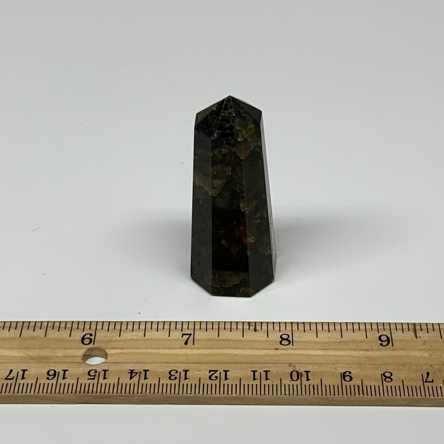 48.1g,2.3"x0.9"x0.9" Small Labradorite Tower Point Crystal @Madagascar, B31090