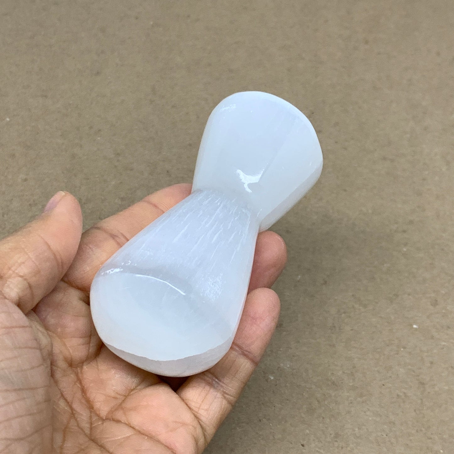 218g, 3.7"x1.7", Natural Selenite Crystal Mushroom Gemstone, B36645