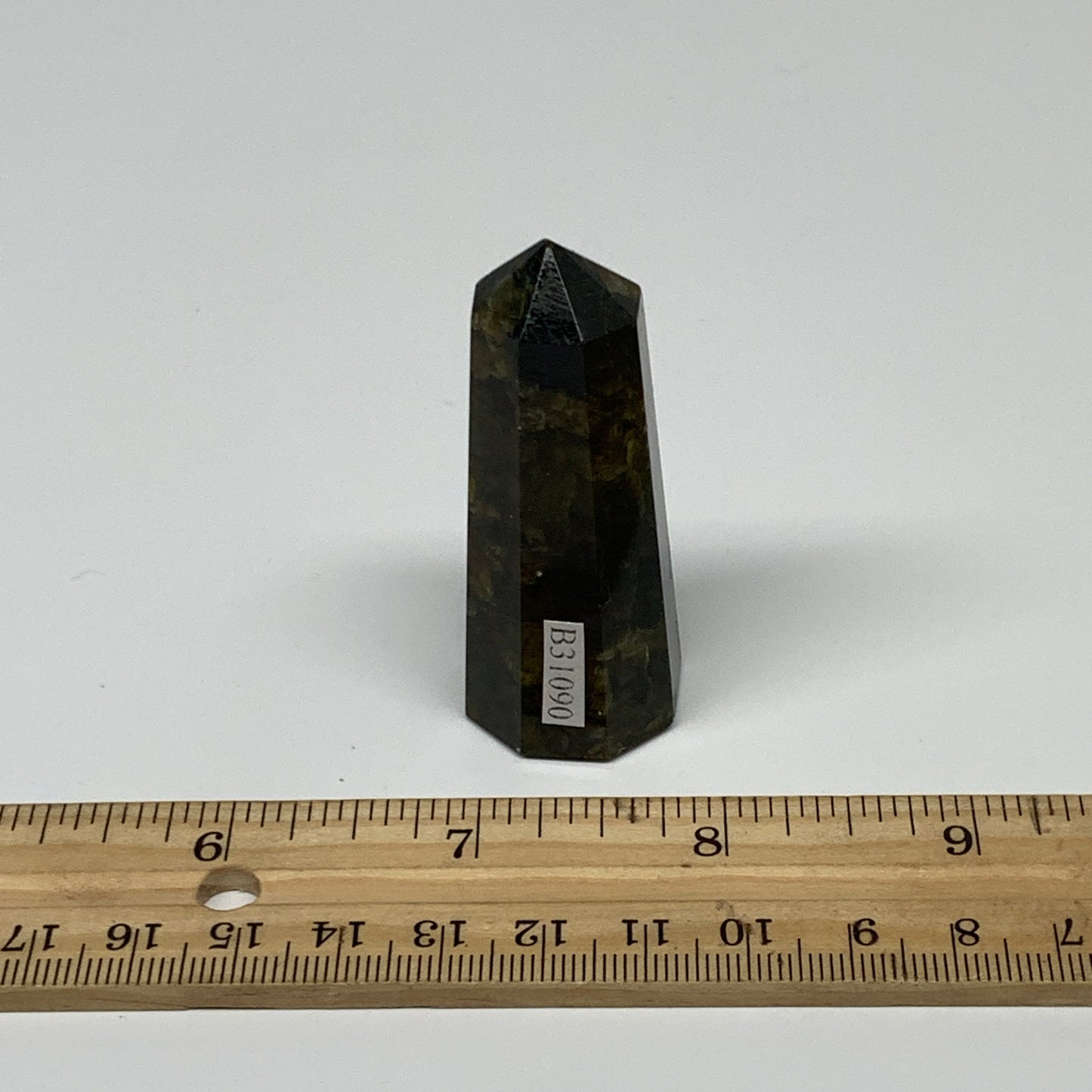 48.1g,2.3"x0.9"x0.9" Small Labradorite Tower Point Crystal @Madagascar, B31090