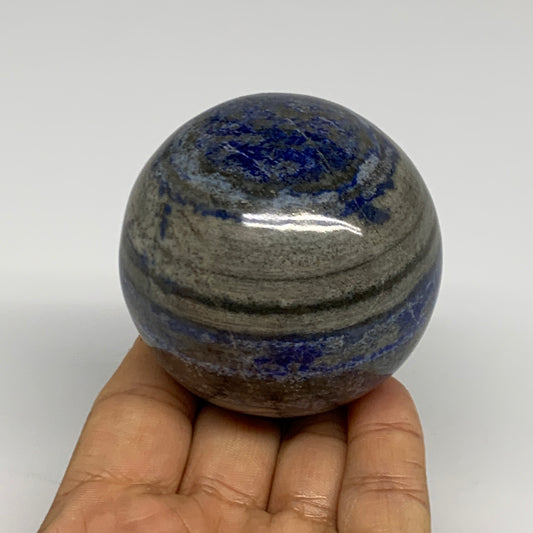 0.84 lbs, 2.5" (82mm), Lapis Lazuli Sphere Ball Gemstone @Afghanistan, B33185