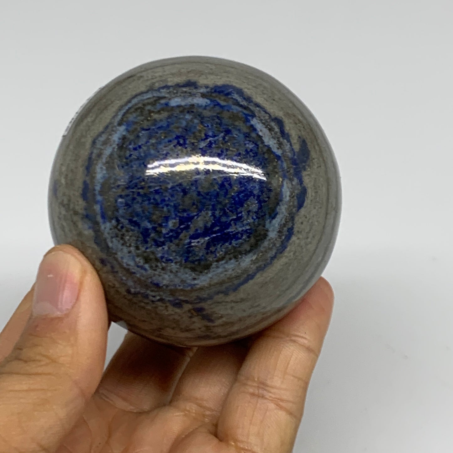 0.84 lbs, 2.5" (82mm), Lapis Lazuli Sphere Ball Gemstone @Afghanistan, B33185