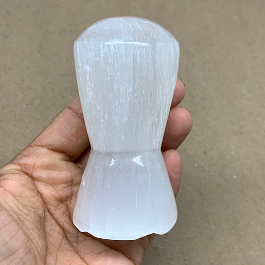 264g, 3.7"x1.8", Natural Selenite Crystal Mushroom Gemstone, B36646