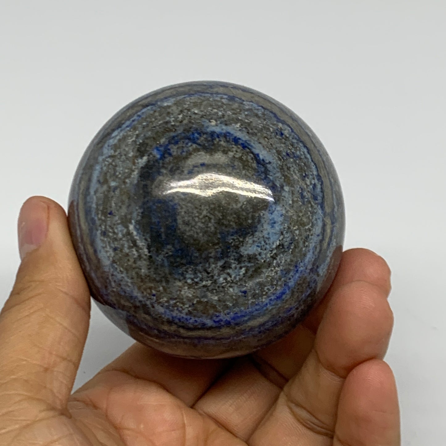 0.84 lbs, 2.5" (82mm), Lapis Lazuli Sphere Ball Gemstone @Afghanistan, B33185