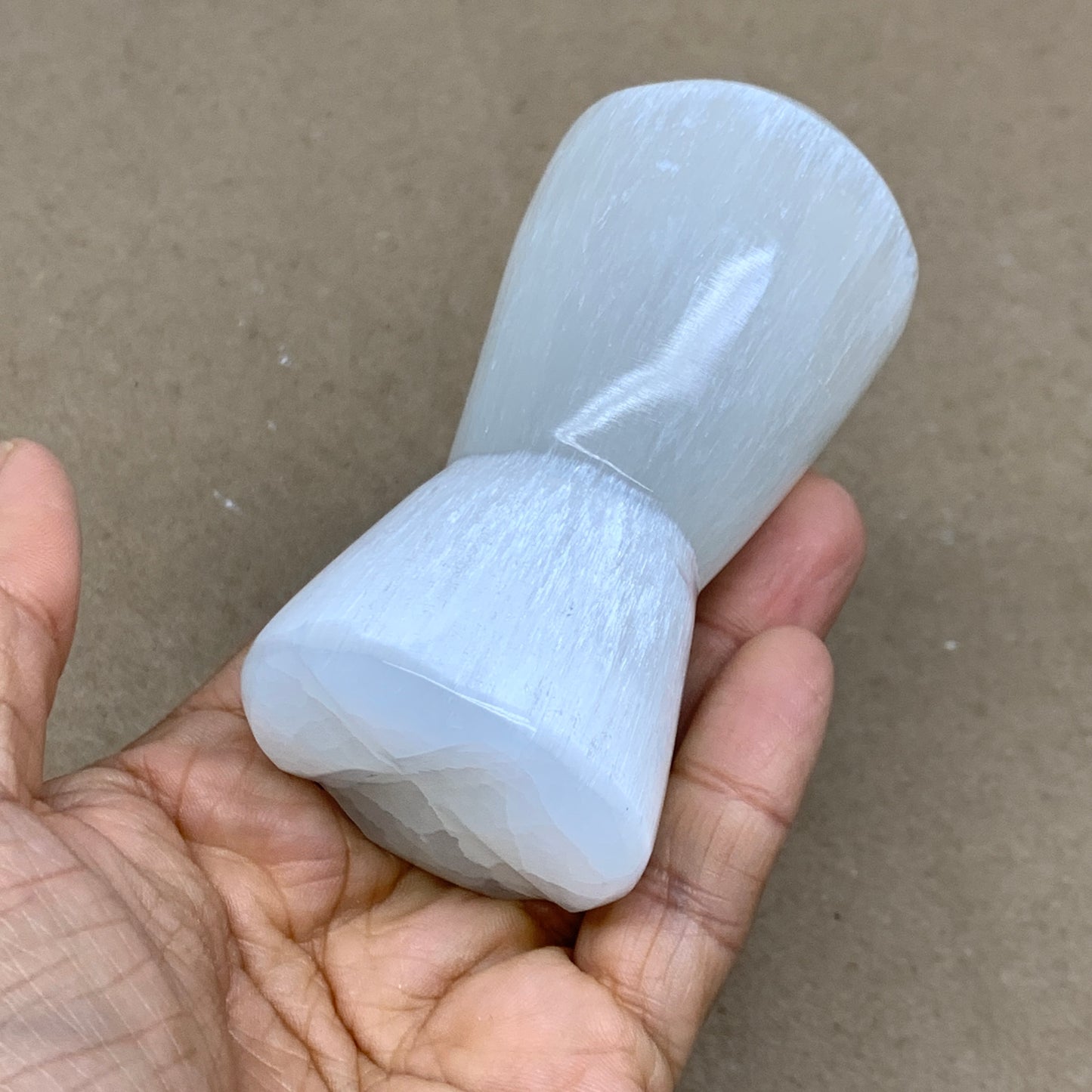 264g, 3.7"x1.8", Natural Selenite Crystal Mushroom Gemstone, B36646