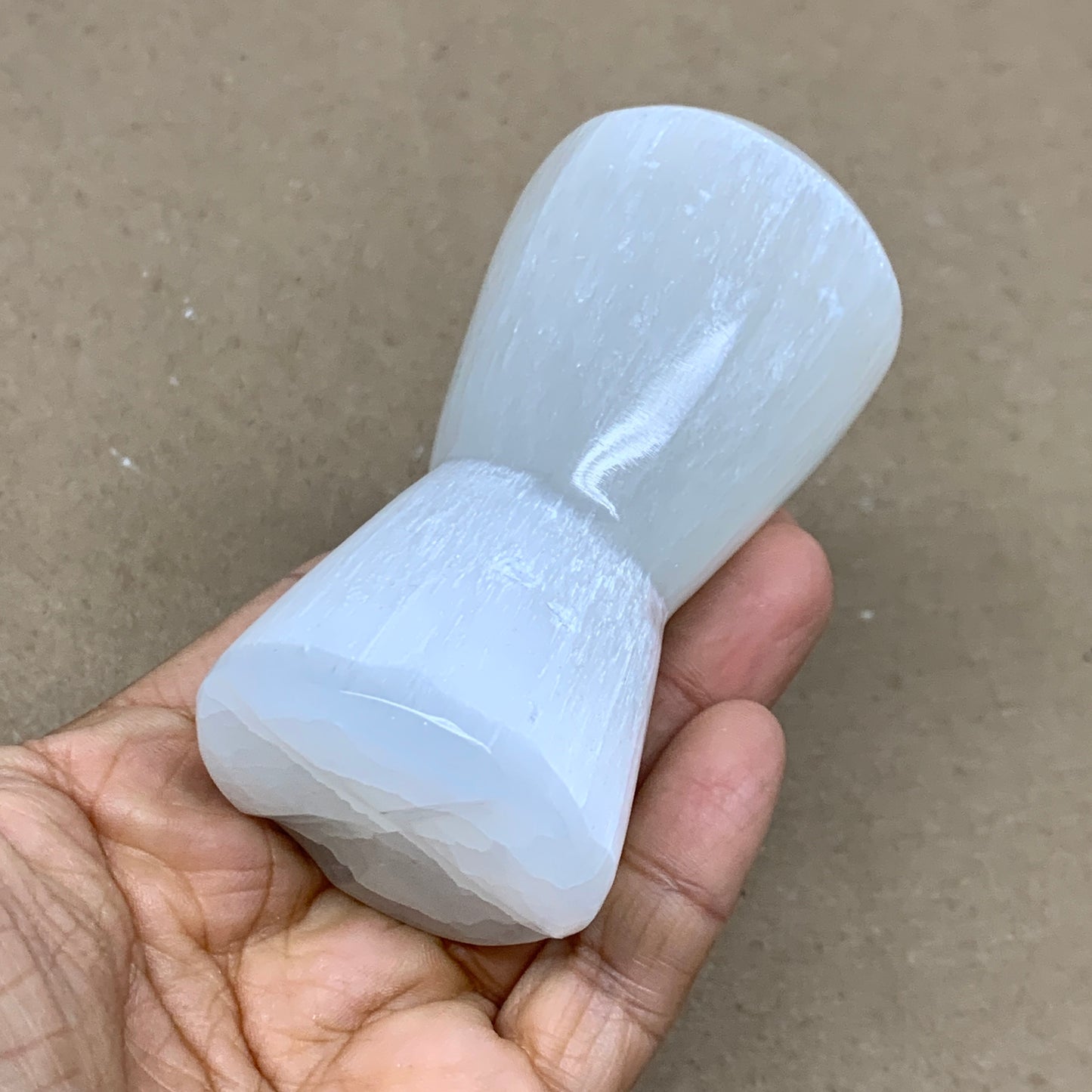 264g, 3.7"x1.8", Natural Selenite Crystal Mushroom Gemstone, B36646