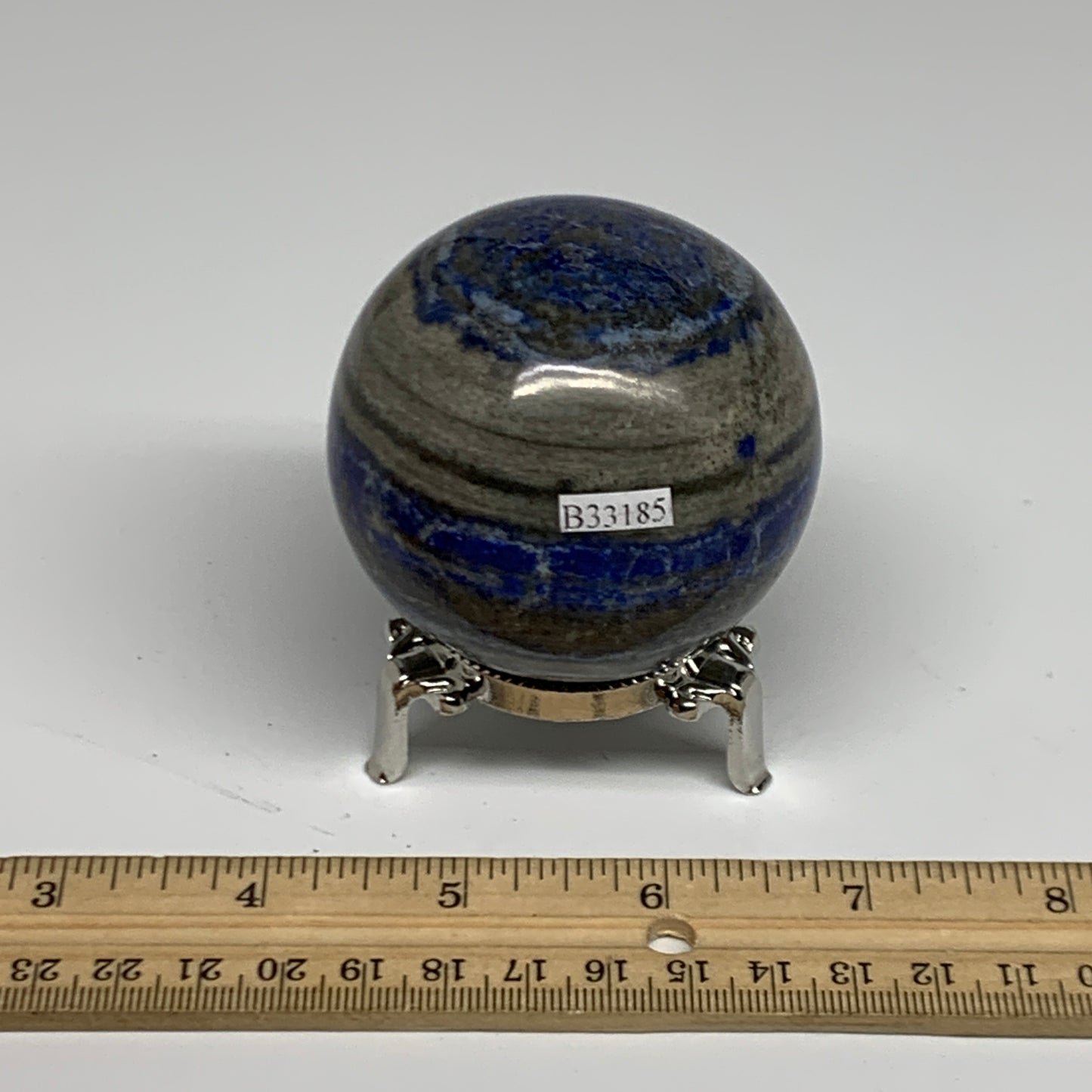 0.84 lbs, 2.5" (82mm), Lapis Lazuli Sphere Ball Gemstone @Afghanistan, B33185
