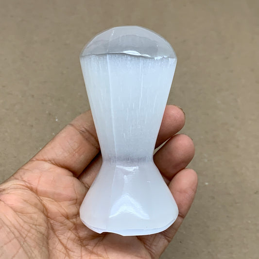 189g, 3.4"x1.8", Natural Selenite Crystal Mushroom Gemstone, B36647