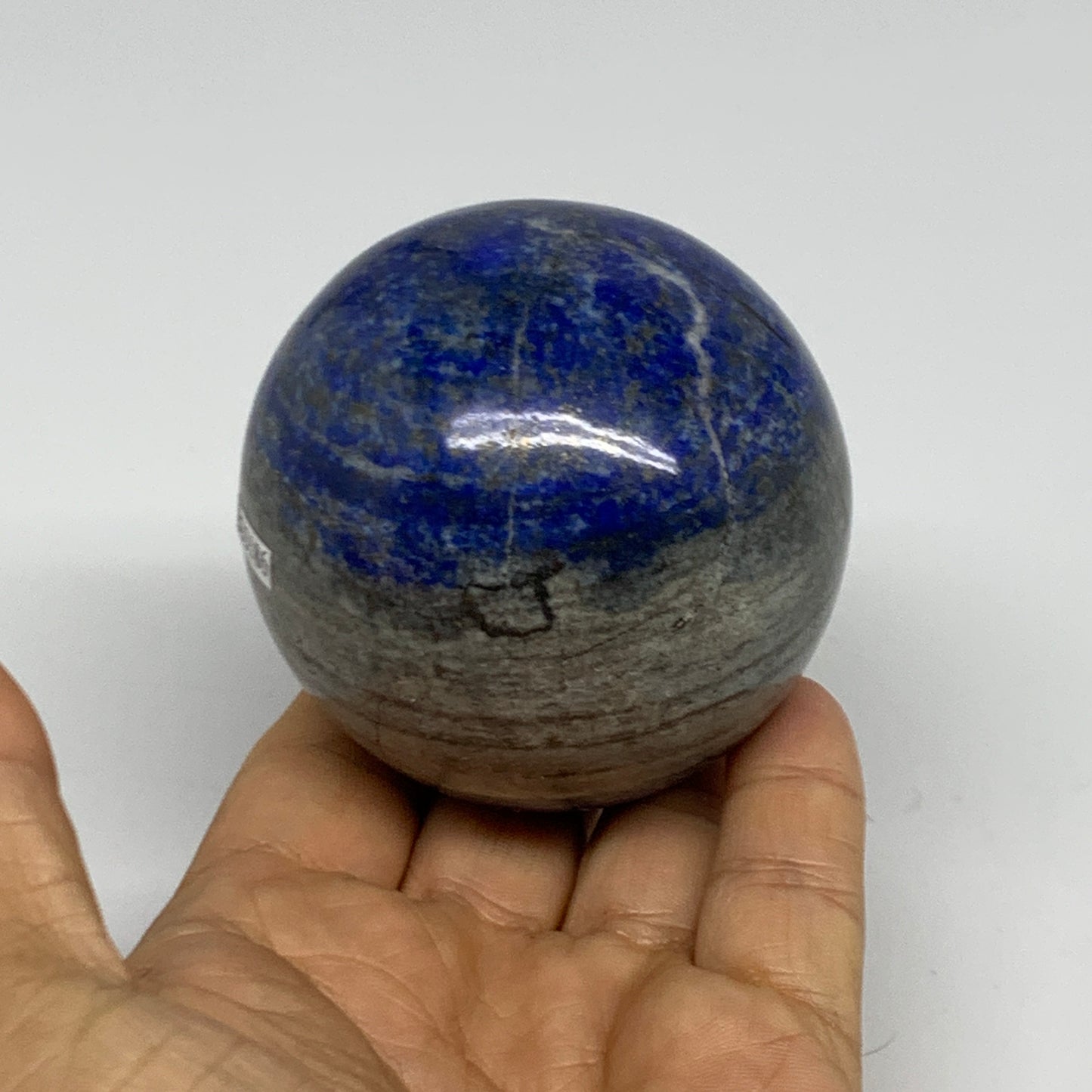 0.88 lbs, 2.6" (65mm), Lapis Lazuli Sphere Ball Gemstone @Afghanistan, B33186