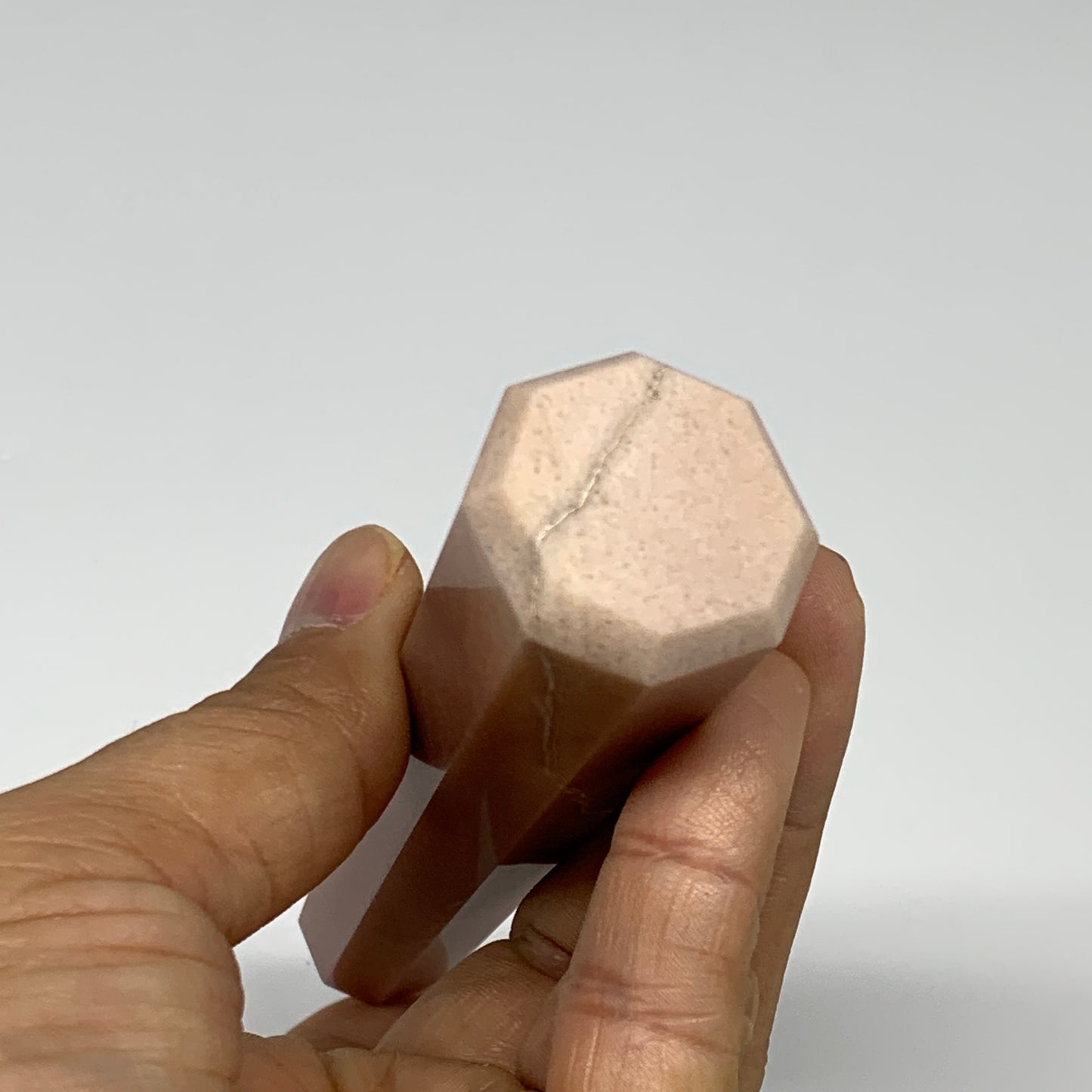 142.9g, 5.2"x1"x1" Red Aventurine Tower Obelisk Point Crystal @India,B31092