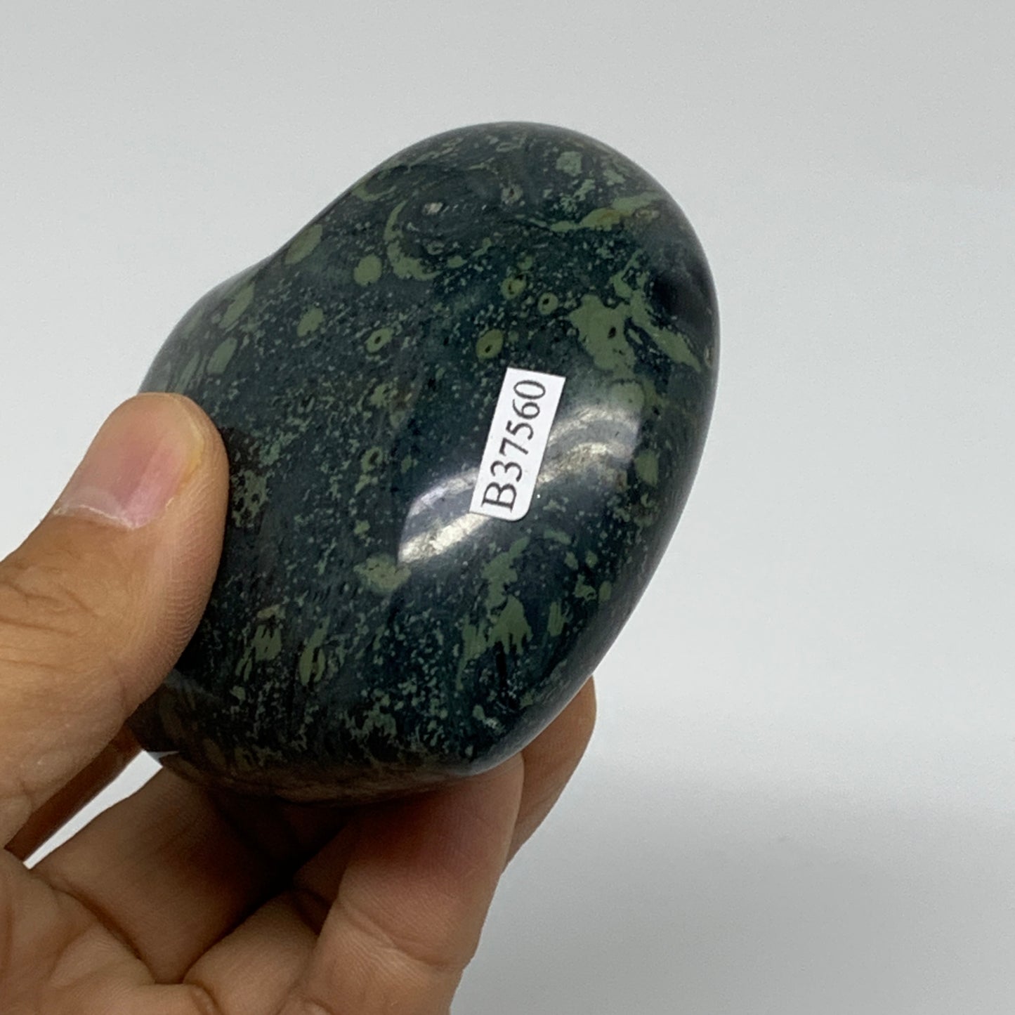 0.66 lbs, 2.8"x3"x1.5", Kambaba Jasper Heart Crocodile Polished Crystal, B37560