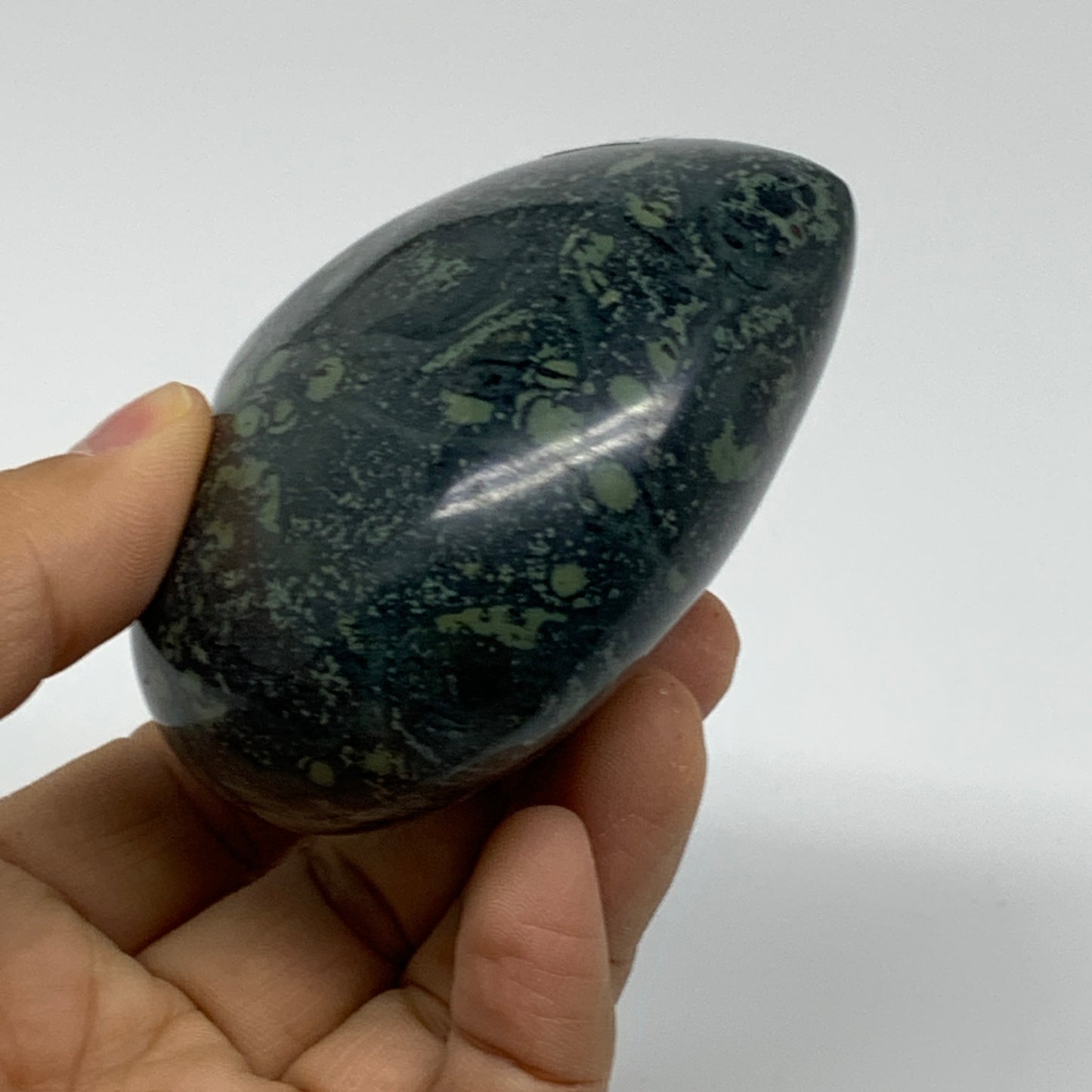 0.66 lbs, 2.8"x3"x1.5", Kambaba Jasper Heart Crocodile Polished Crystal, B37560