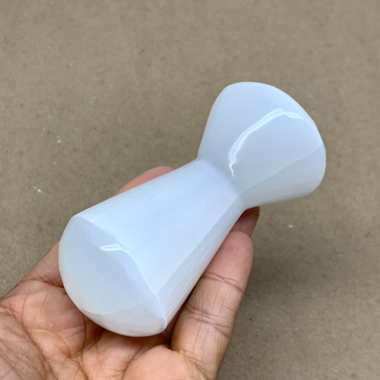 189g, 3.4"x1.8", Natural Selenite Crystal Mushroom Gemstone, B36647