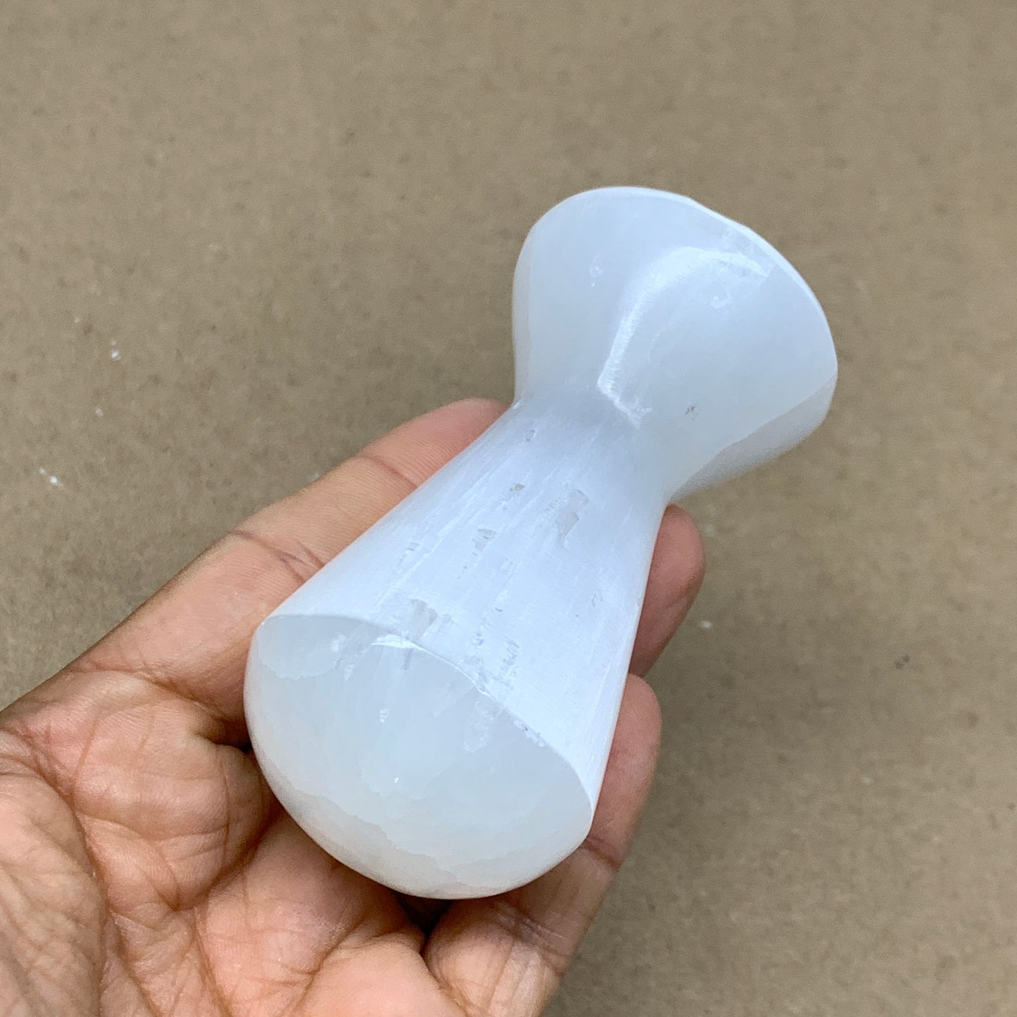 189g, 3.4"x1.8", Natural Selenite Crystal Mushroom Gemstone, B36647