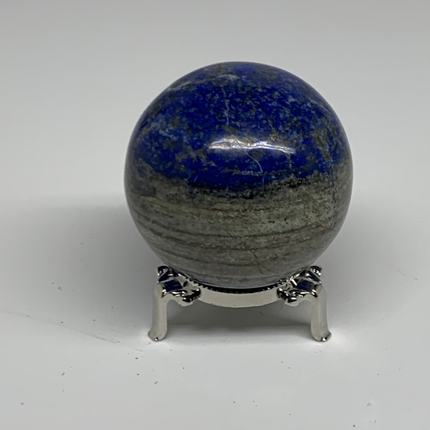 0.88 lbs, 2.6" (65mm), Lapis Lazuli Sphere Ball Gemstone @Afghanistan, B33186