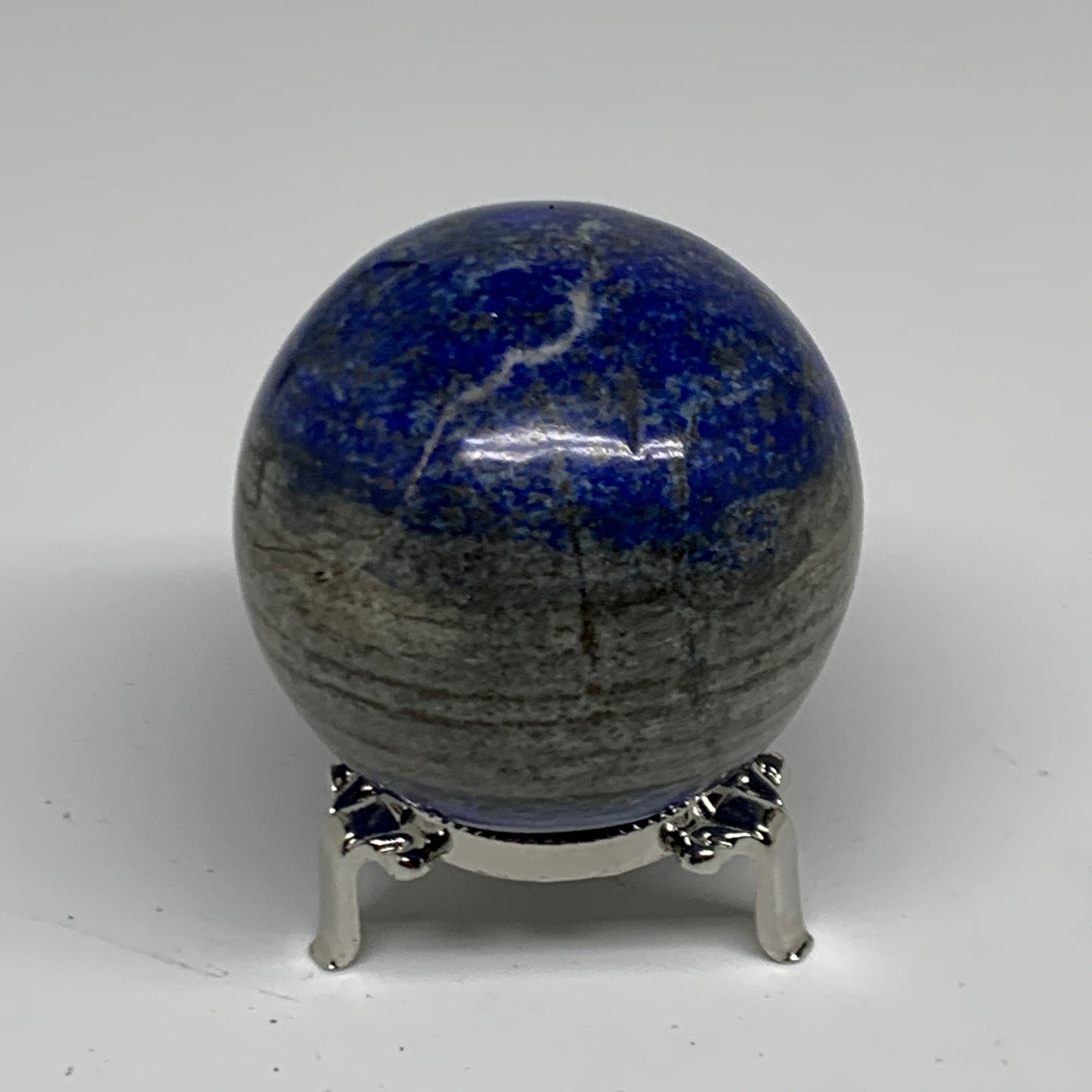 0.88 lbs, 2.6" (65mm), Lapis Lazuli Sphere Ball Gemstone @Afghanistan, B33186