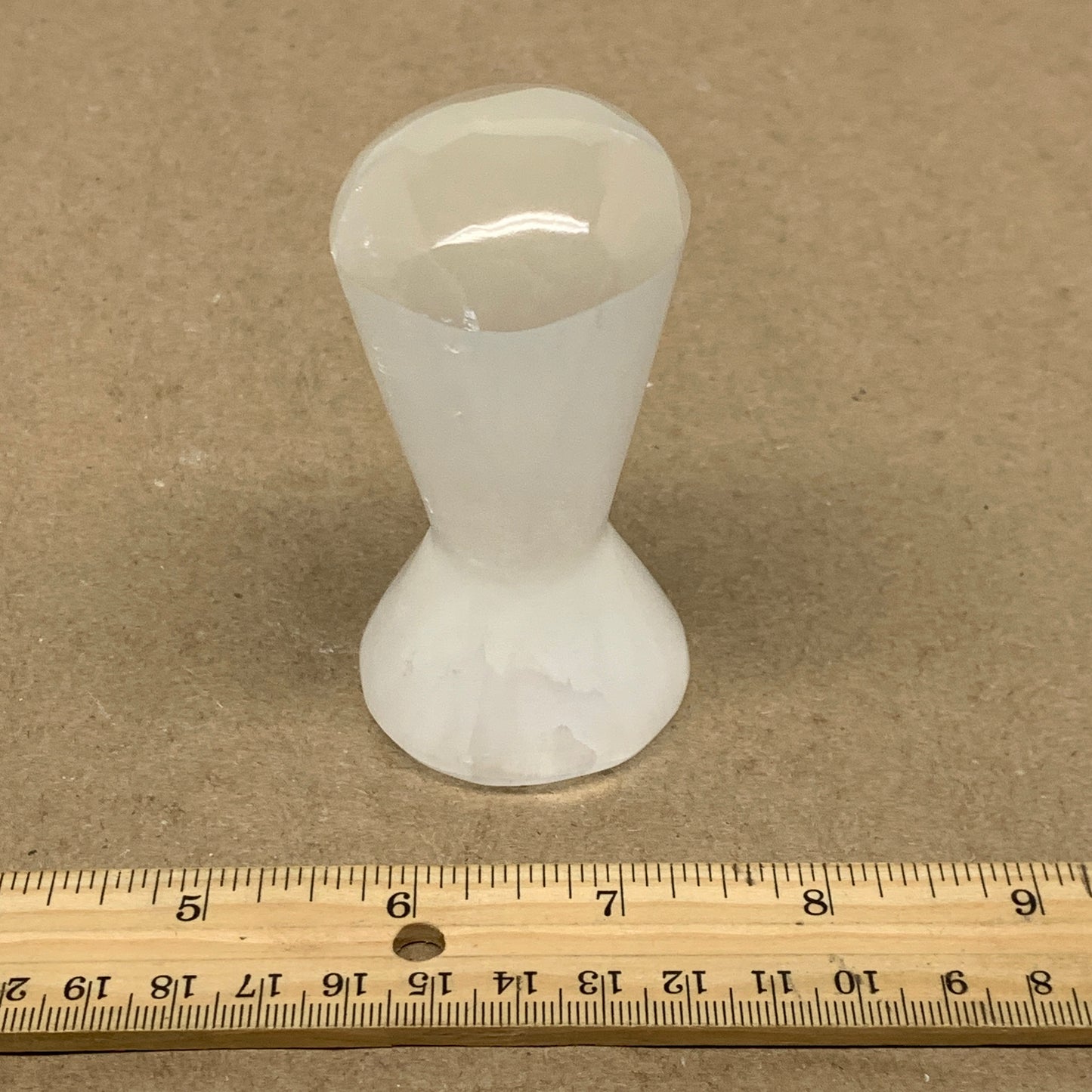 189g, 3.4"x1.8", Natural Selenite Crystal Mushroom Gemstone, B36647