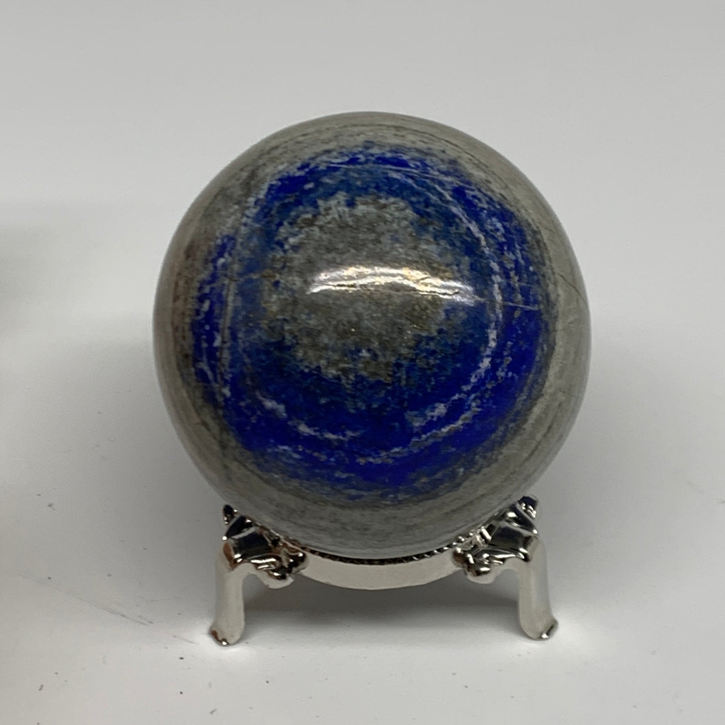 0.88 lbs, 2.6" (65mm), Lapis Lazuli Sphere Ball Gemstone @Afghanistan, B33186