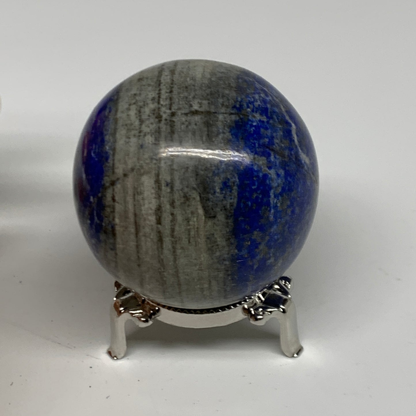 0.88 lbs, 2.6" (65mm), Lapis Lazuli Sphere Ball Gemstone @Afghanistan, B33186