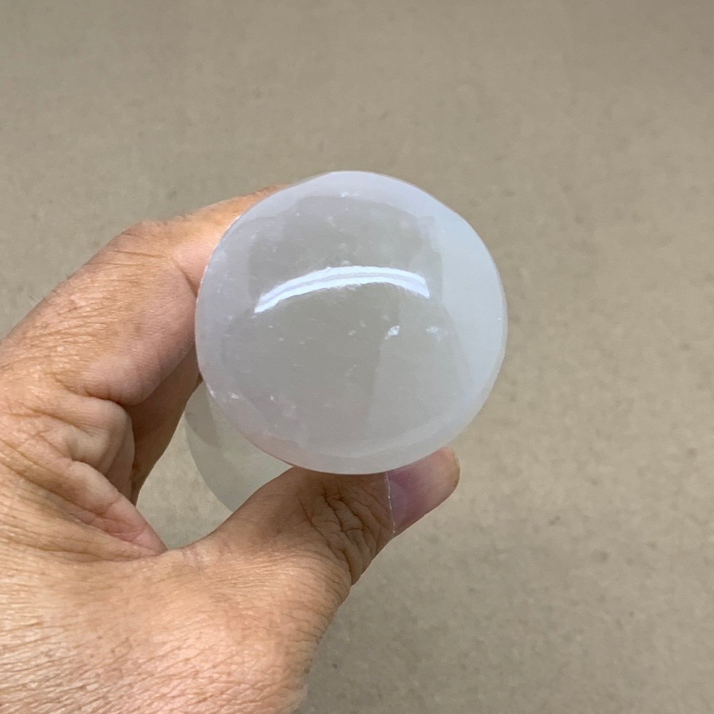 211g, 3.7"x1.8", Natural Selenite Crystal Mushroom Gemstone, B36648