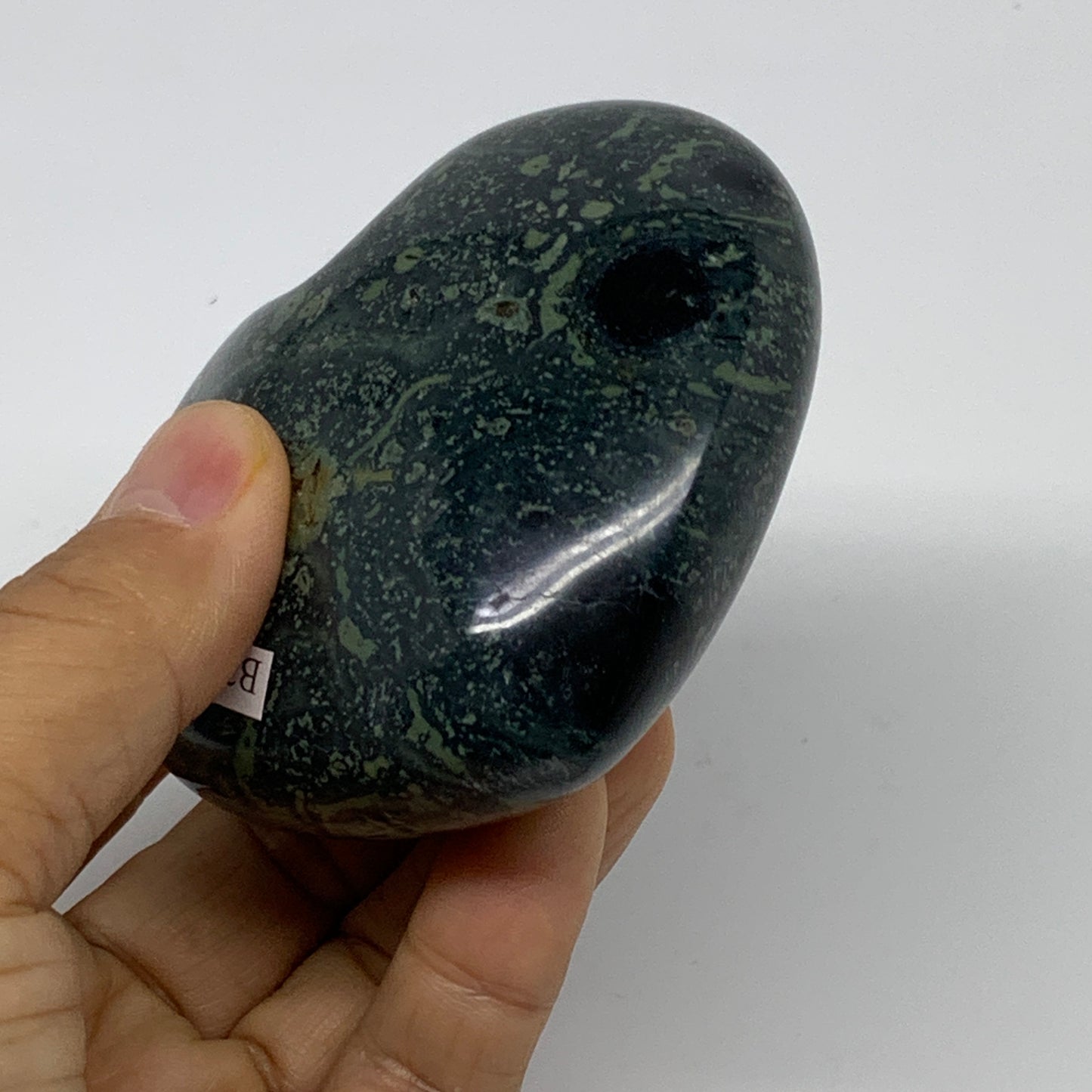 0.63 lbs, 2.8"x3.1"x1.4", Kambaba Jasper Heart Crocodile Polished Crystal, B3756