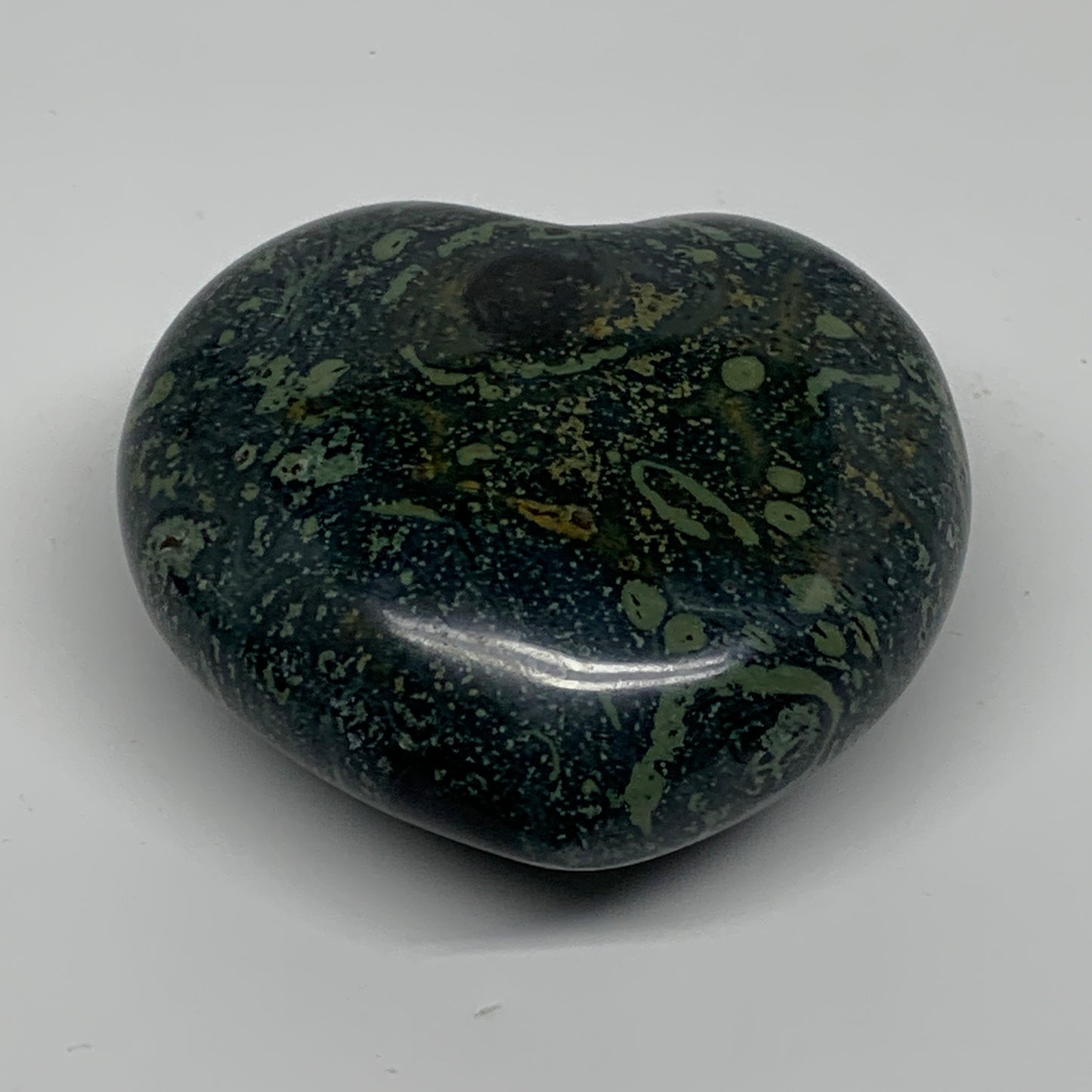 0.63 lbs, 2.8"x3.1"x1.4", Kambaba Jasper Heart Crocodile Polished Crystal, B3756