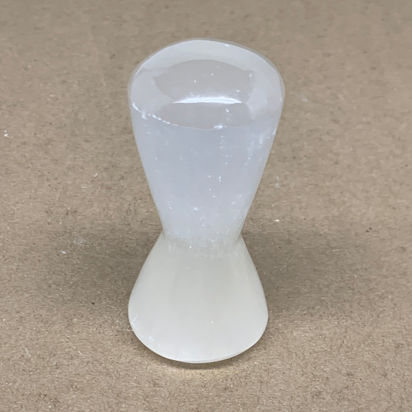 211g, 3.7"x1.8", Natural Selenite Crystal Mushroom Gemstone, B36648