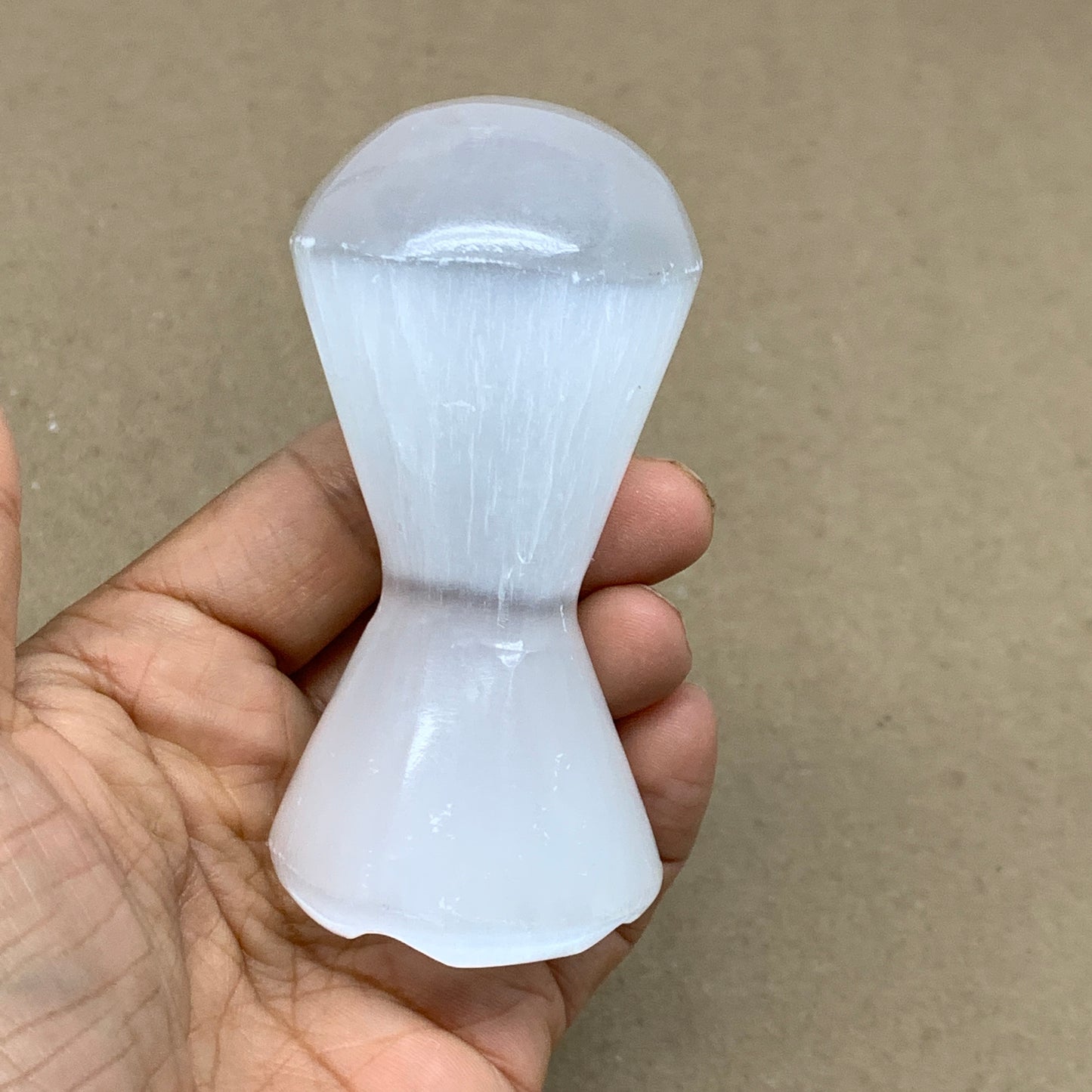 189g, 3.5"x1.7", Natural Selenite Crystal Mushroom Gemstone, B36649