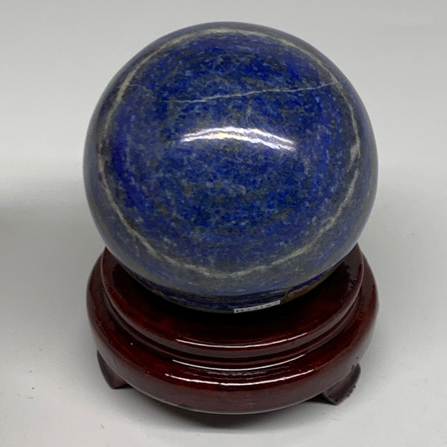 2.19 lbs, 3.4" (86mm), Lapis Lazuli Sphere Ball Gemstone @Afghanistan, B33187