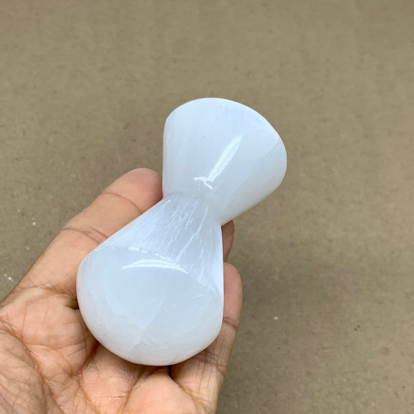 189g, 3.5"x1.7", Natural Selenite Crystal Mushroom Gemstone, B36649