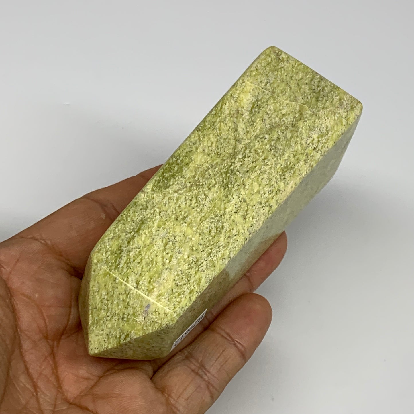 247.9g, 4.2"x1.4"x1.4", Serpentine Point Tower Obelisk Crystal @Pakistan, B29612