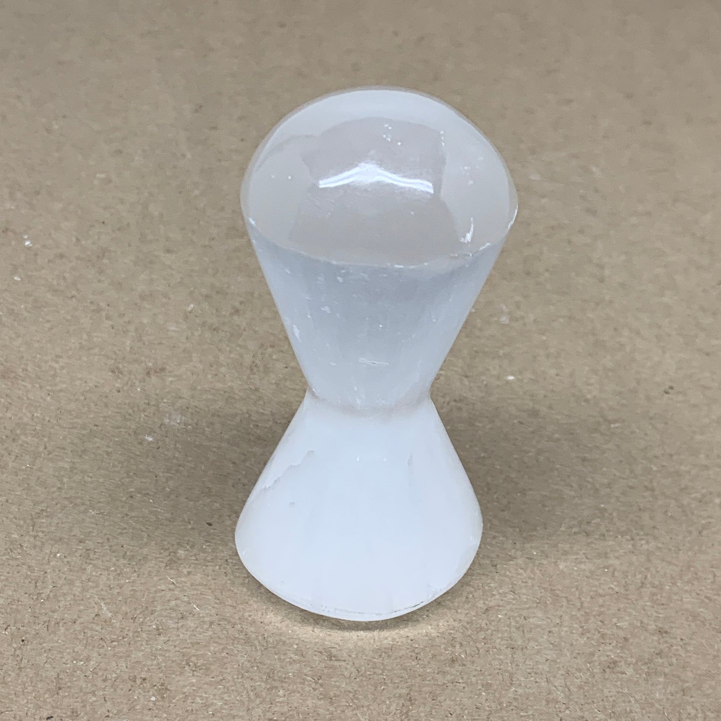 189g, 3.5"x1.7", Natural Selenite Crystal Mushroom Gemstone, B36649