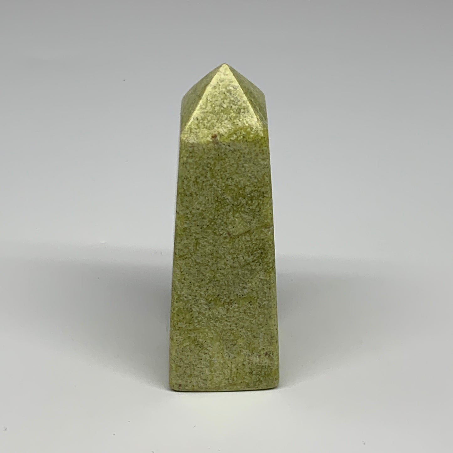 247.9g, 4.2"x1.4"x1.4", Serpentine Point Tower Obelisk Crystal @Pakistan, B29612