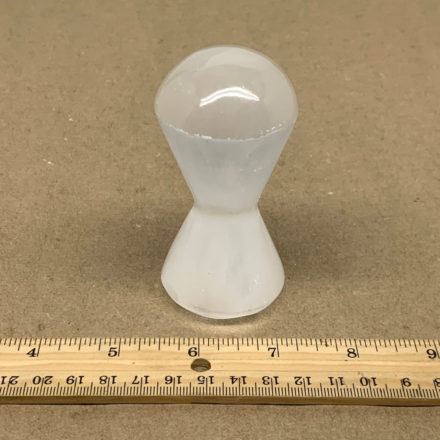 189g, 3.5"x1.7", Natural Selenite Crystal Mushroom Gemstone, B36649