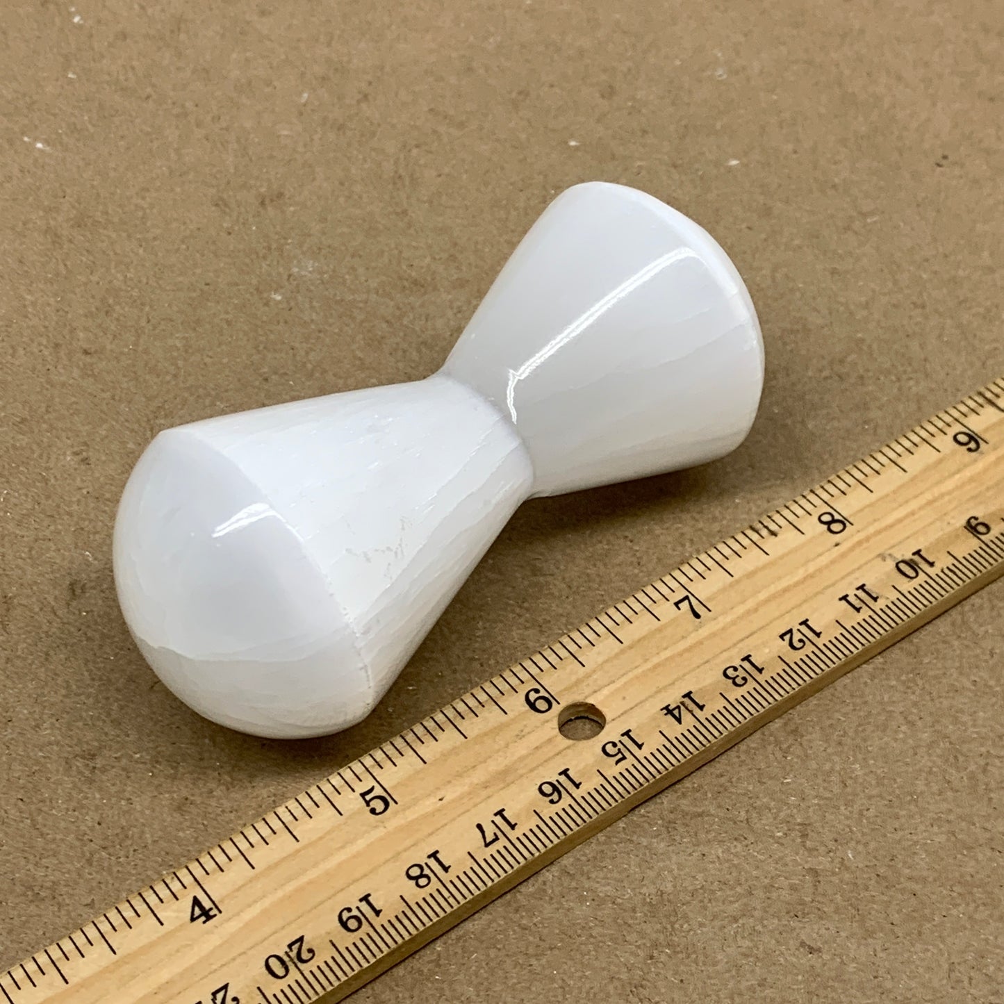 189g, 3.5"x1.7", Natural Selenite Crystal Mushroom Gemstone, B36649