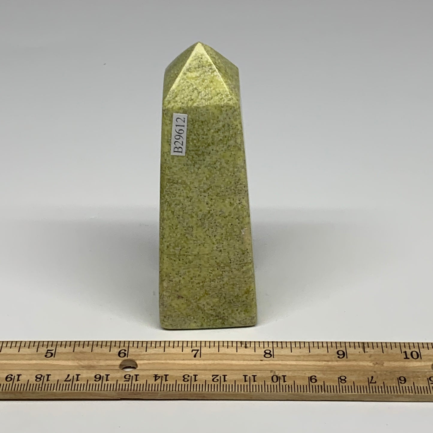247.9g, 4.2"x1.4"x1.4", Serpentine Point Tower Obelisk Crystal @Pakistan, B29612