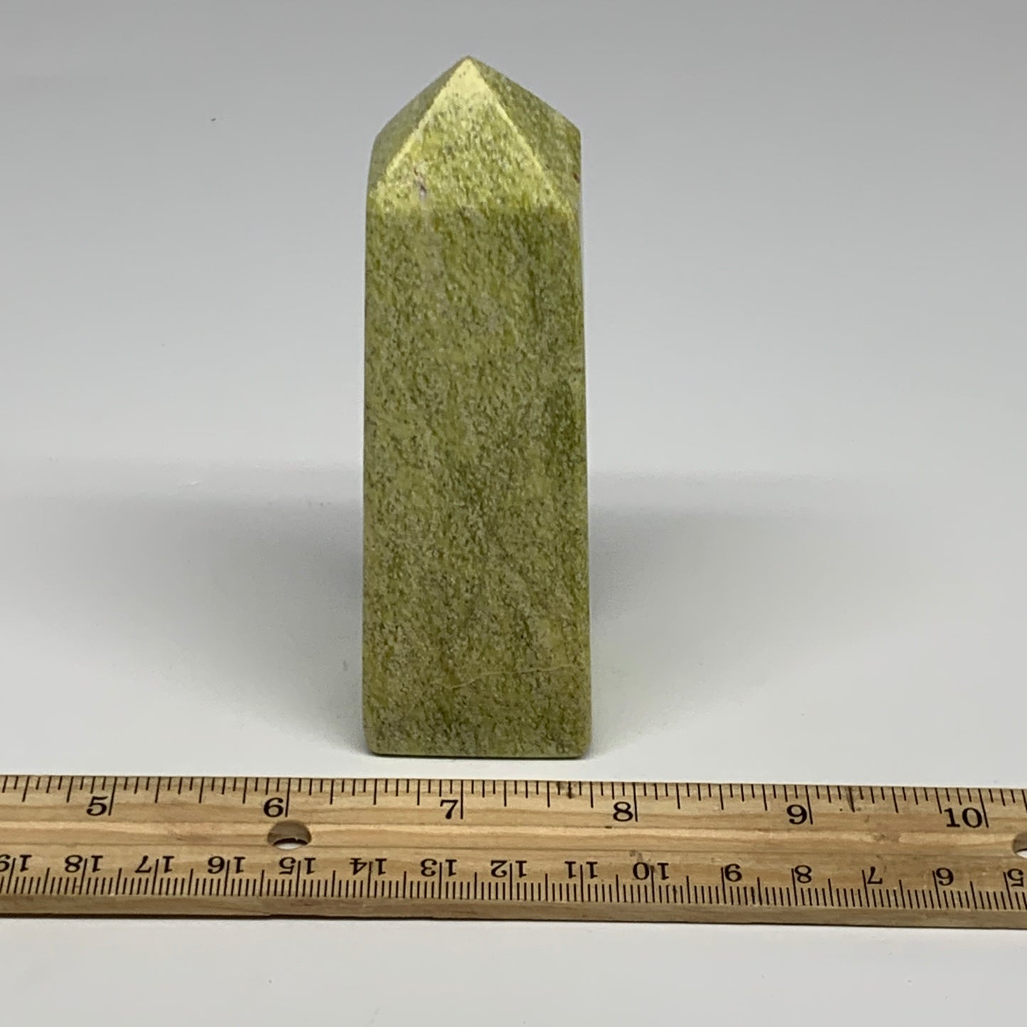 247.9g, 4.2"x1.4"x1.4", Serpentine Point Tower Obelisk Crystal @Pakistan, B29612