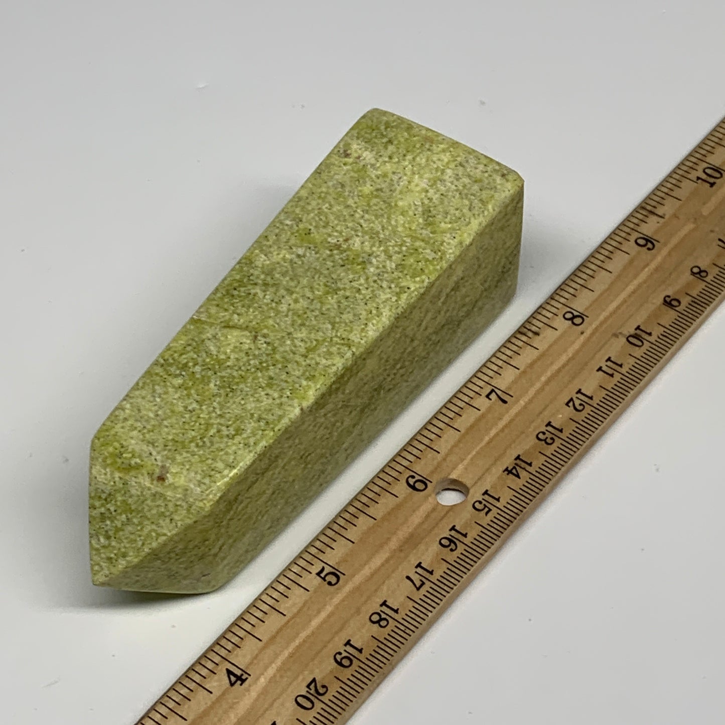 247.9g, 4.2"x1.4"x1.4", Serpentine Point Tower Obelisk Crystal @Pakistan, B29612