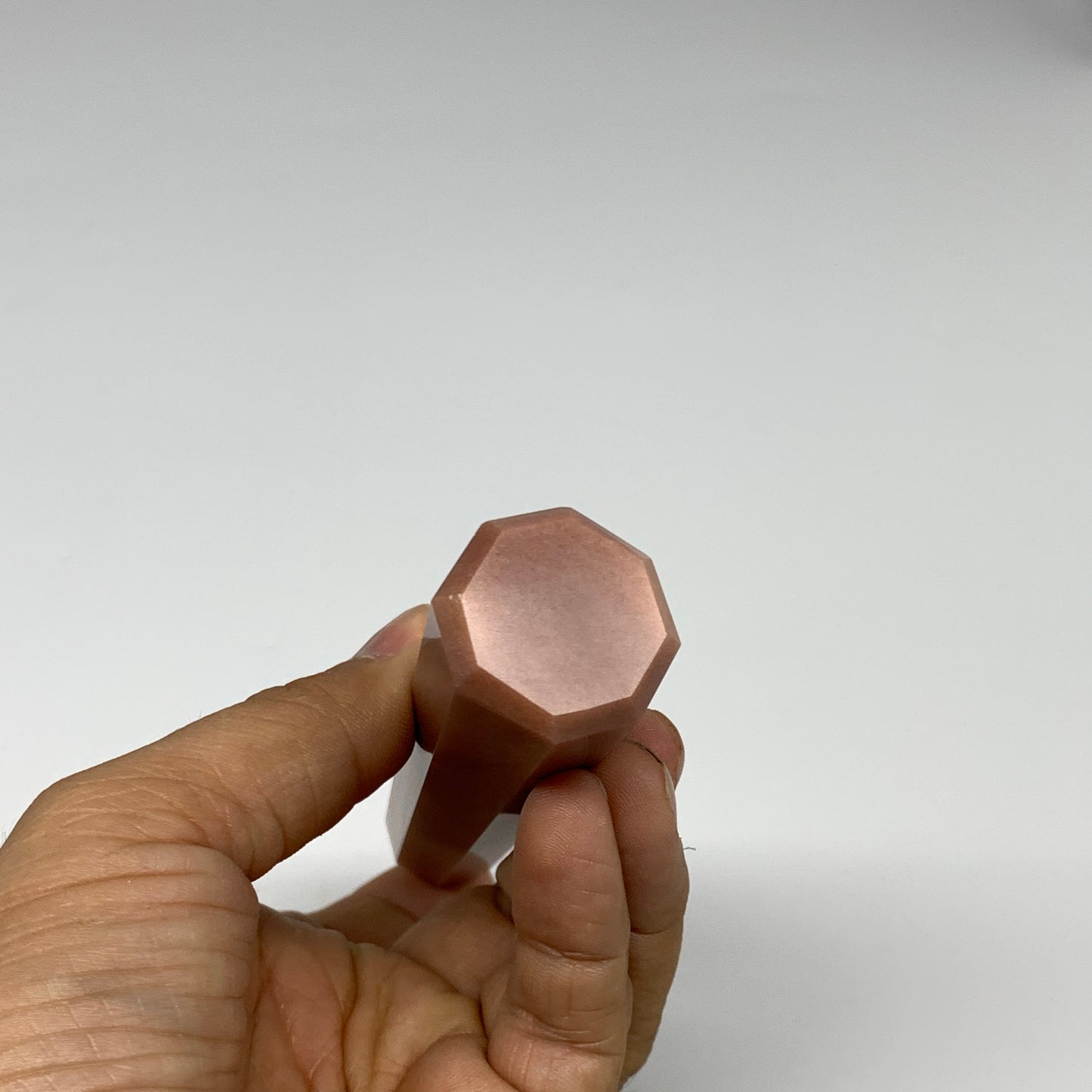 140.1g, 5.1"x1"x1" Red Aventurine Tower Obelisk Point Crystal @India,B31095