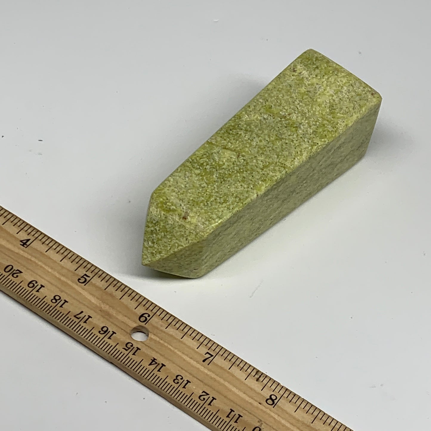 247.9g, 4.2"x1.4"x1.4", Serpentine Point Tower Obelisk Crystal @Pakistan, B29612