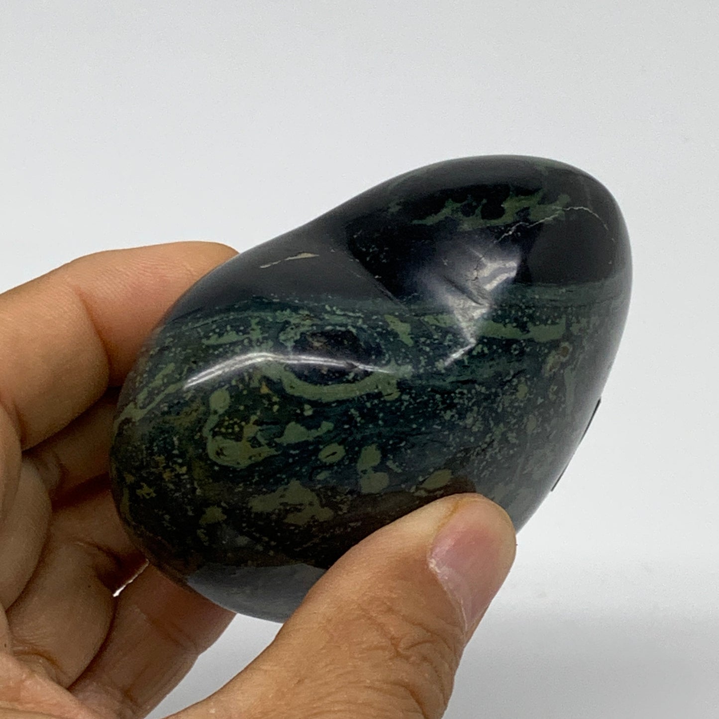 0.60 lbs, 2.9"x3"x1.6", Kambaba Jasper Heart Crocodile Polished Crystal, B37563