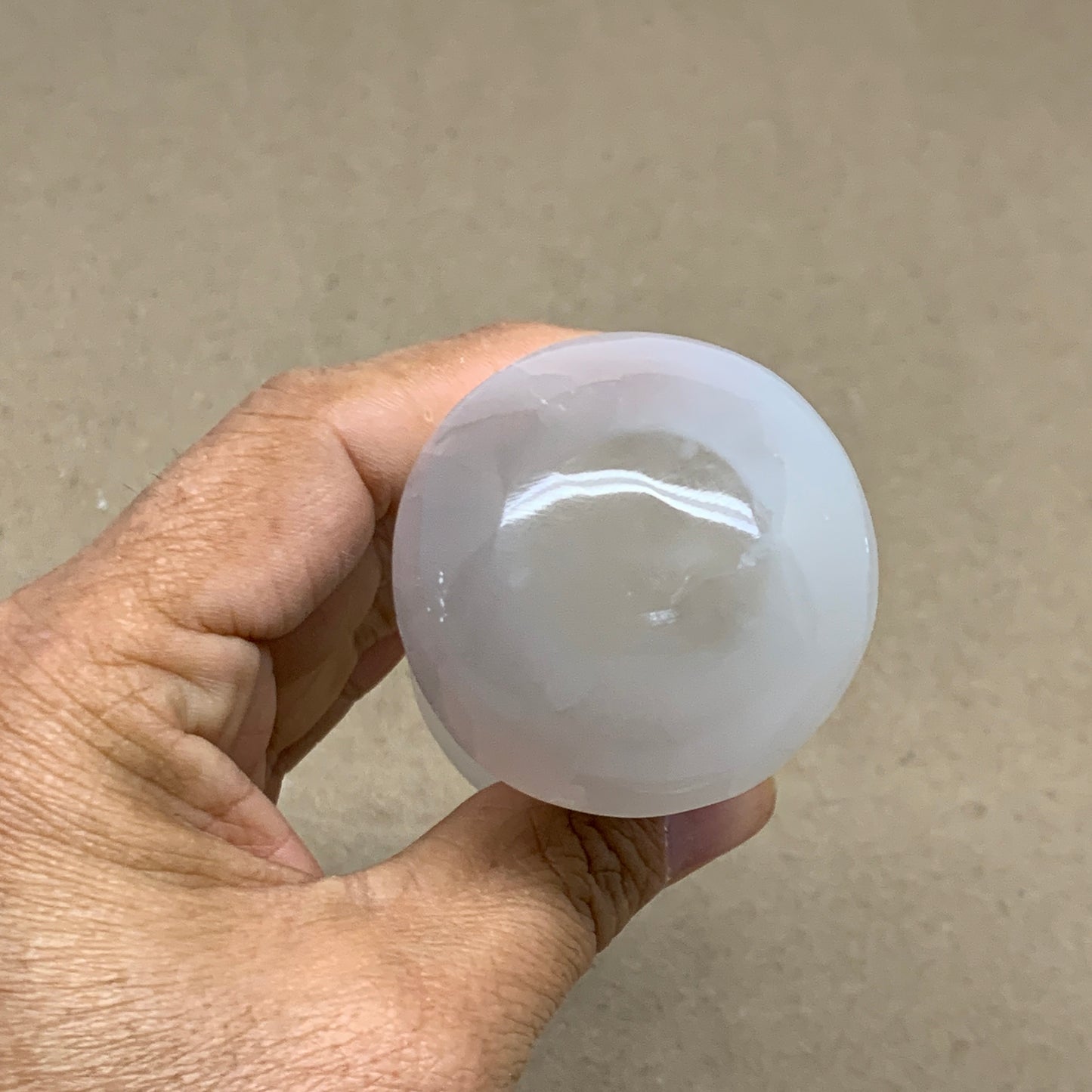 213g, 3.5"x1.8", Natural Selenite Crystal Mushroom Gemstone, B36650