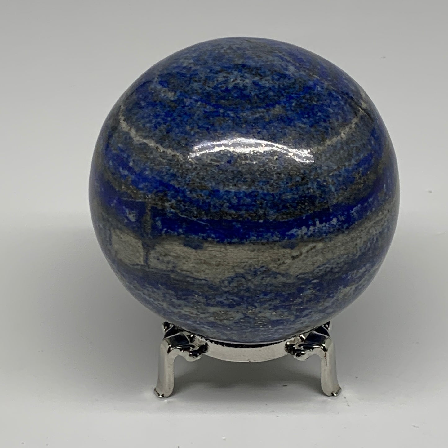 2.11 lbs, 3.3" (84mm), Lapis Lazuli Sphere Ball Gemstone @Afghanistan, B33188
