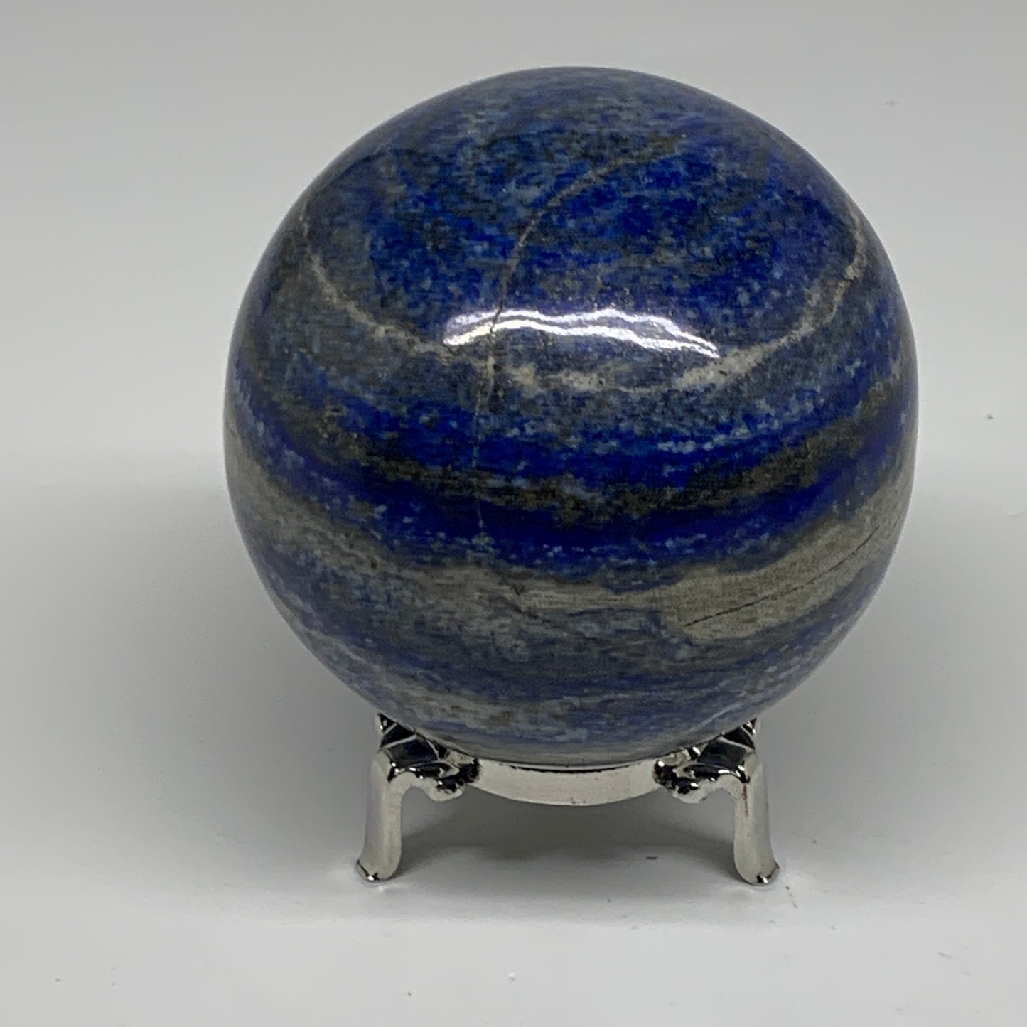 2.11 lbs, 3.3" (84mm), Lapis Lazuli Sphere Ball Gemstone @Afghanistan, B33188