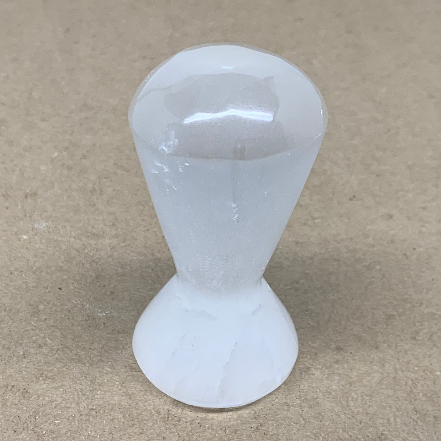 213g, 3.5"x1.8", Natural Selenite Crystal Mushroom Gemstone, B36650