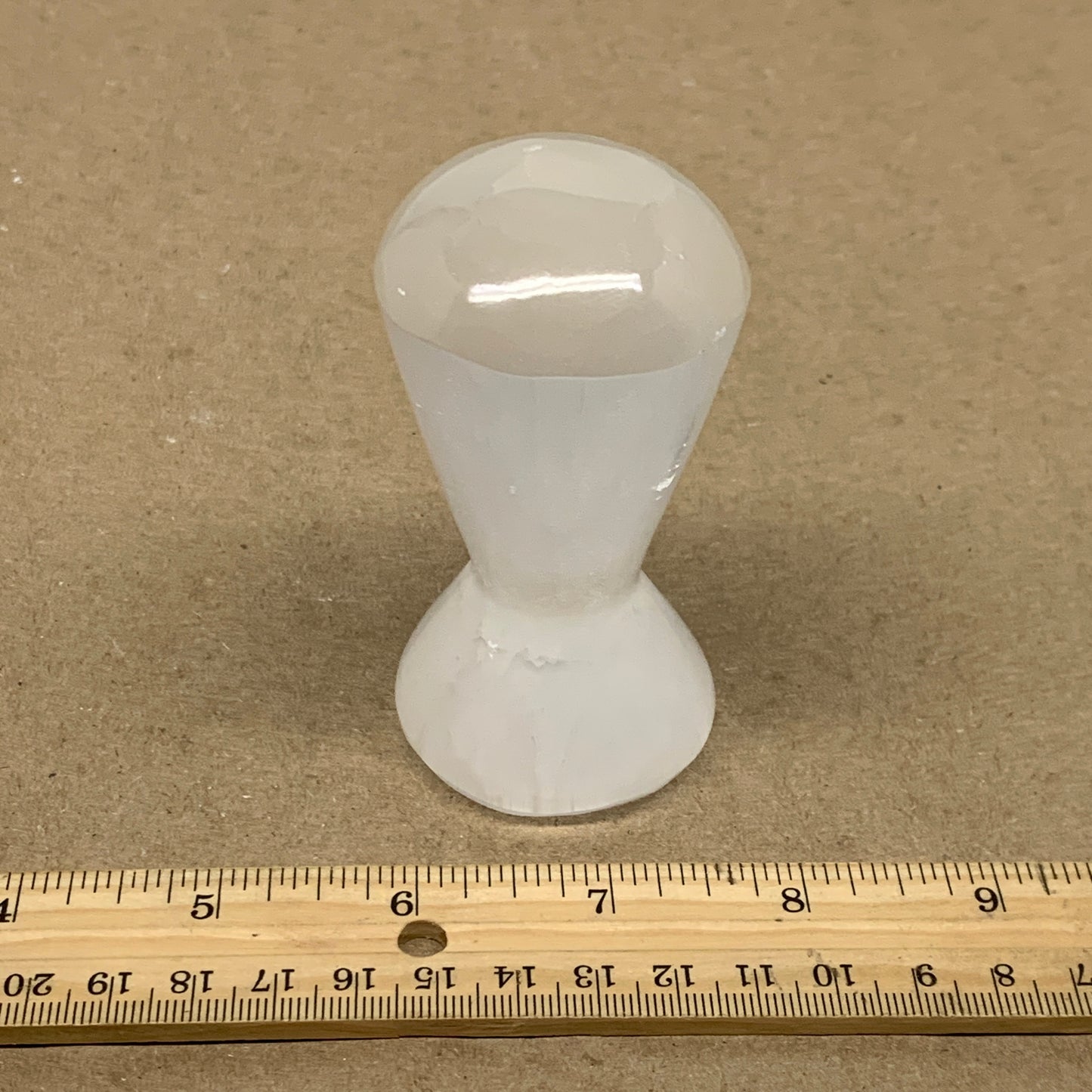 213g, 3.5"x1.8", Natural Selenite Crystal Mushroom Gemstone, B36650